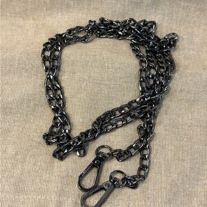 Gun Metal 47” unbranded crossbody chain